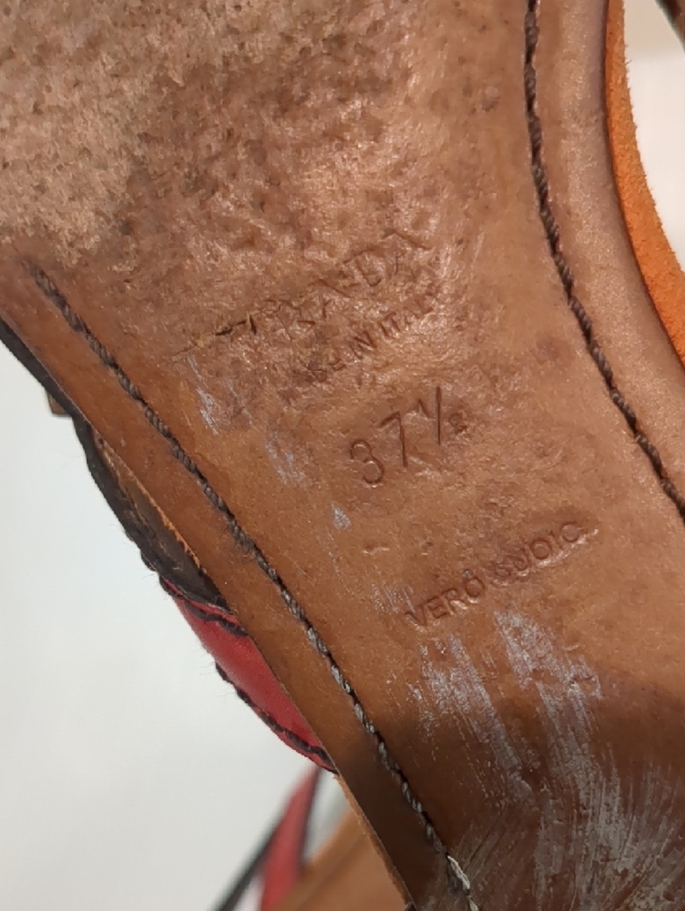 Prada Summer All Leather Sandals, Made In Italy - Picture 5 of 5